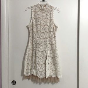 Size 5, off white lace dress